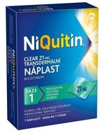 NiQuitin Clear náplast 21mg 7ks
