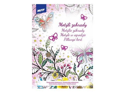 MFP 5301079 Omalovánky antistresové Motýlí zahrady 210x290mm/32s