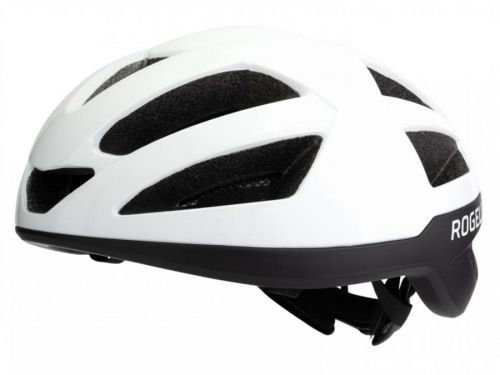 Cyklistická helma Rogelli PUNCTA s lesklým povrchem, bílá L-XL