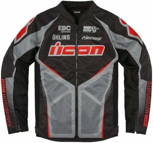 ICON - Motorcycle Gear Hooligan Ultrabolt™ Jacket Black 2XL Textilní bunda
