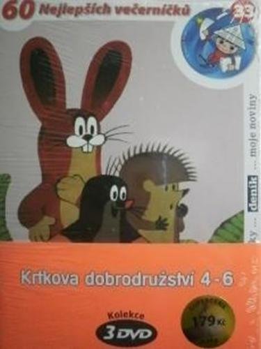 Krtkova dobrodružství 4-6 - 3 DVD (pošetka) - Miler Zdeněk