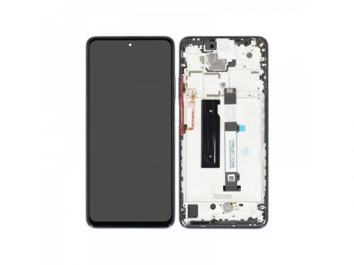 LCD + dotyk + rámeček pro Xiaomi Mi 11 Lite 5G, atlantic grey / tarnish ( Service Pack )