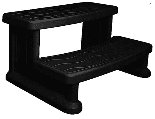 HANSCRAFT Schůdky k vířivce SPA SIDE STEP Black (černé)