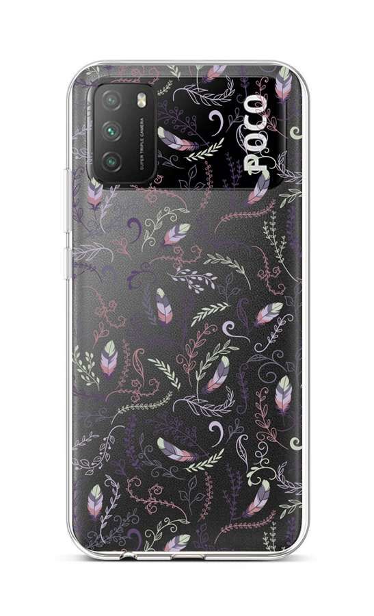 Kryt TopQ Xiaomi Poco M3 silikon Peříčka 2 60654