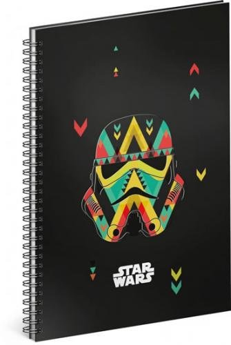 Blok - Star Wars/Black, A5 linkovaný,spirálový - neuveden