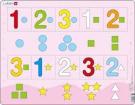 Puzzle MAXI - Čísla 1-3 s grafickými znaky/10 dílků - neuveden