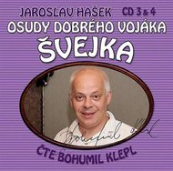 Osudy dobrého vojáka Švejka 3-4 - 2CD - Hašek Jaroslav