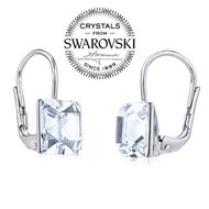 SILVEGO stříbrné náušnice se Swarovski® Crystals 8 mm čiré - SILVEGOB31474W
