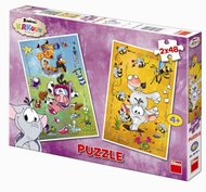Krkouni - Puzzle 2x48 - neuveden
