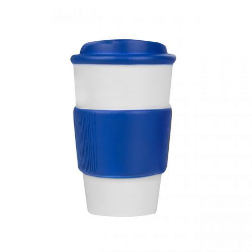 Antistresová pěnová hračka hrneček na kávu modry