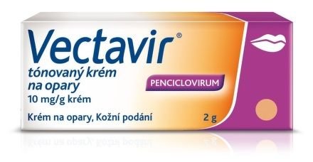 Vectavir tónovaný krém na opary 10mg/g crm.2g