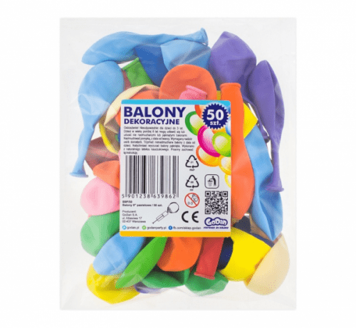 Pastalové balónky 50ks 22cm - Godan