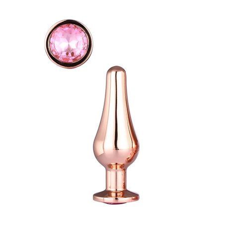 Anální kolík Dream Toys GLEAMING LOVE Rose Gold Pleasure Plug S Dream Toys