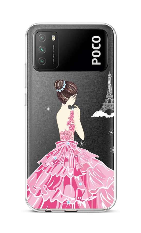 Kryt TopQ Xiaomi Poco M3 silikon Pink Princess 60632
