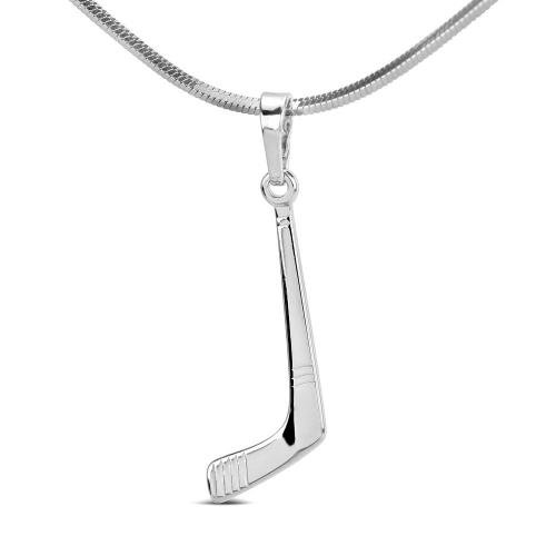 Stříbrný přívěsek hokejka