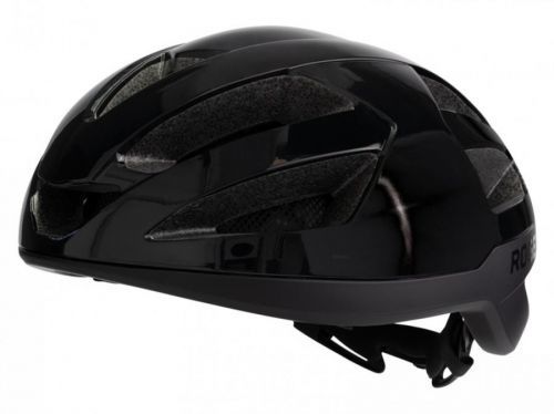 Cyklistická helma Rogelli PUNCTA s lesklým povrchem, černá L-XL