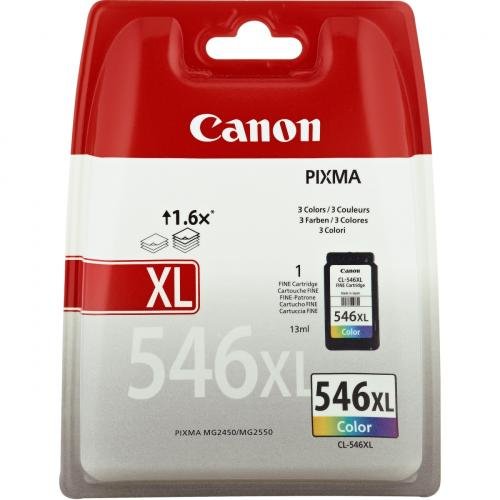 Canon originální ink CL-546XL, colour, 300str., 13ml, 8288B004, blistr, Canon Pixma MG2250,2450,2550