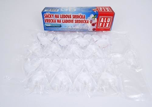Alufix samouzavírací sáčky na led ve tvaru srdíček 10 ks