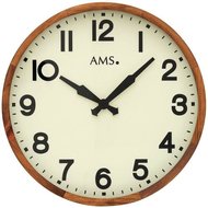 Dřevěné nástěnné hodiny AMS 9535