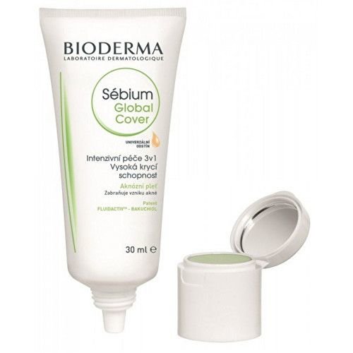 Bioderma Krycí krém a korektor na akné Sébium Global Cover (Intensive purifying care Hight Coverage) 30 ml + 2 g 3401360145207