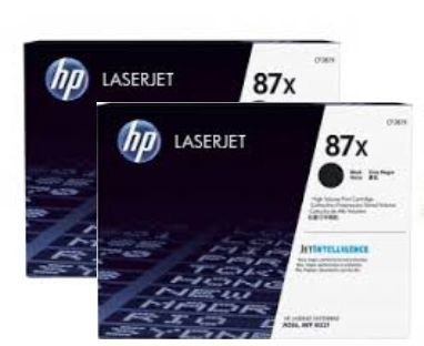 HP 87X 2-pack High Yield Black Original LaserJet Toner Cartridges (CF287XD)