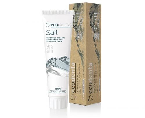 Ecodenta BIO slaná zubní pasta pro citlivé zuby a dásně (Certified Organic Toothpaste For Sensitive Teeth) 100 ml