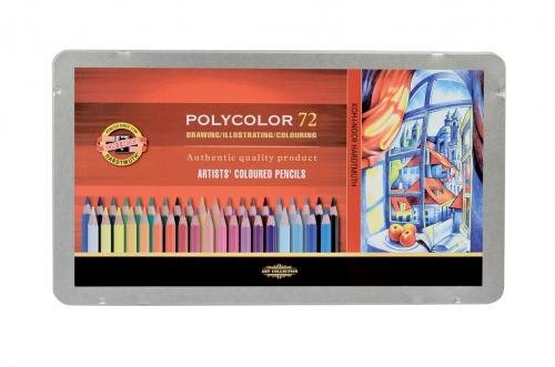 Souprava uměleckých pastelek Koh-i-noor POLYCOLOR - 3827 - 72 barev