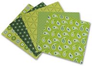 Folia 465/1010 - Origami papír Basics 80 g/m2 - 10 x 10 cm, 50 archů - zelený