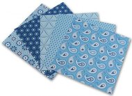 Folia - Max Bringmann Origami papír Basics 80 g/m2 - 10 x 10 cm, 50 archů - modrý
