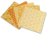 Folia - Max Bringmann Origami papír Basics 80 g/m2 - 10 x 10 cm, 50 archů - žlutý