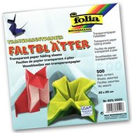Folia - Max Bringmann Origami papír transparentní 42 g/m2 - 20 x 20 cm, 500 archů v 10-ti barvách
