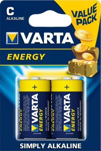 VARTA alkaline batteries R14 (typ C) 2pcs energy