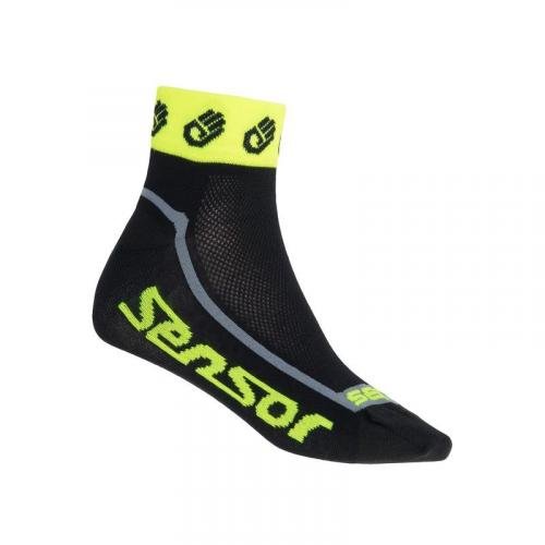 Ponožky Sensor Race Lite Ručičky - nízké, reflex žlutá - velikost 3/5