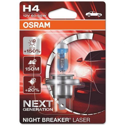 Autožárovka Osram Night Breaker Laser Next Generation H4 12V 60/55W P43t - blister 1ks