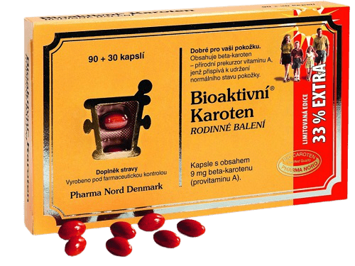 Pharma Nord Bioaktivní Karoten Rodinné balení 90+30ks