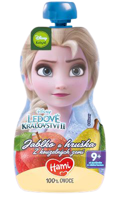Hami Disney Frozen Elsa ovocná kapsička Jablko a hruška 110g