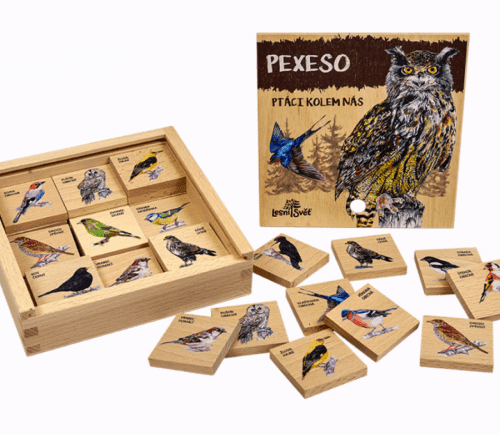 Lesní svět Pexeso Klasické - Ptáci kolem nás