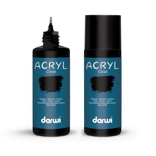 Akrylová barva DARWI ACRYL OPAK 80 ml, černá