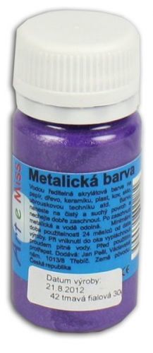 Univerzální barva-metalická 40g barva fialová