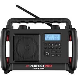Odolné rádio PerfectPro ROCKBOX, AUX, Bluetooth, FM, černá