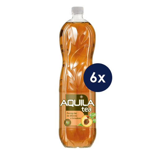 Aquila černý čaj s broskví 1,5 l - 6 ks/balení