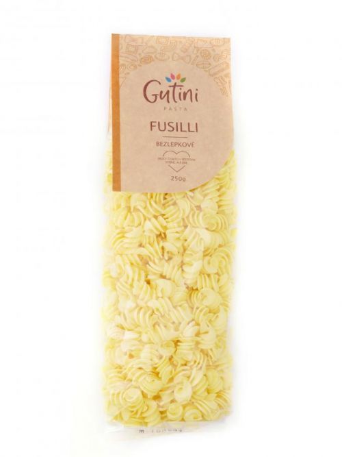 Gutini - Fusilli bezlepkové, bez kukuřičné mouky, 250 g