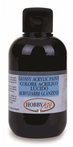 Akrylová barva Hobby Art, lesklá 50ml  - černá