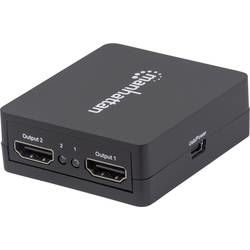 HDMI rozbočovač Manhattan 207652 207652, 2 porty, černá