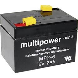 Olověný akumulátor multipower MP2-6 A9620, 2 Ah, 6 V