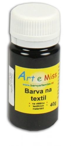 Barva na textil 40g - barva černá