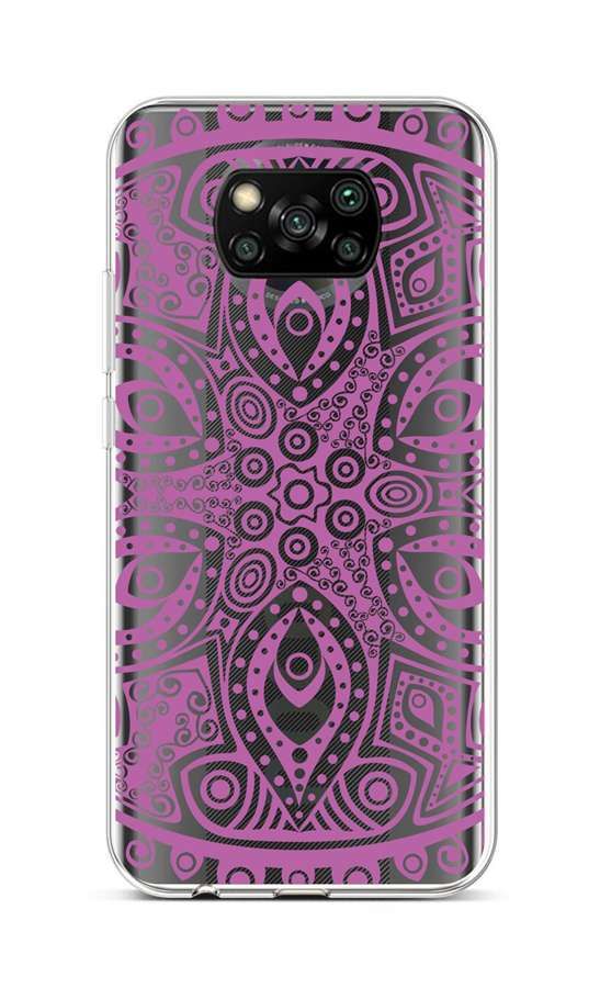 Kryt TopQ Xiaomi Poco X3 silikon Violet Mandala 60828