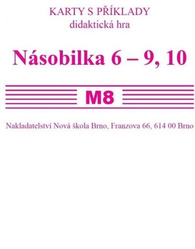 Sada kartiček M8 - násobilka 6 -10, 10