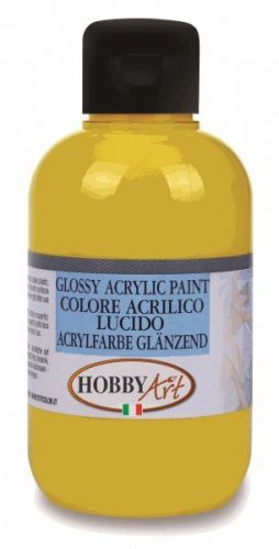 Akrylová barva Hobby Art, lesklá 50ml  - žlutá