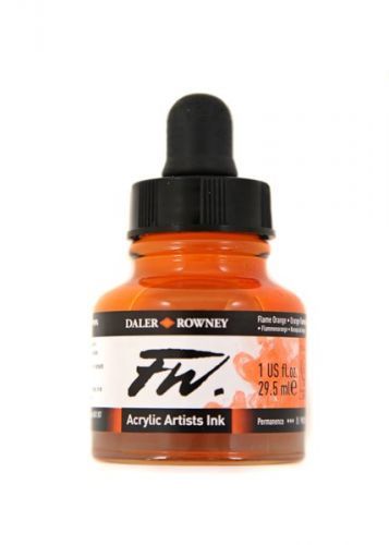 Umělecká akrylová tuš Daler Rowney 29,5 ml - Flame Orange